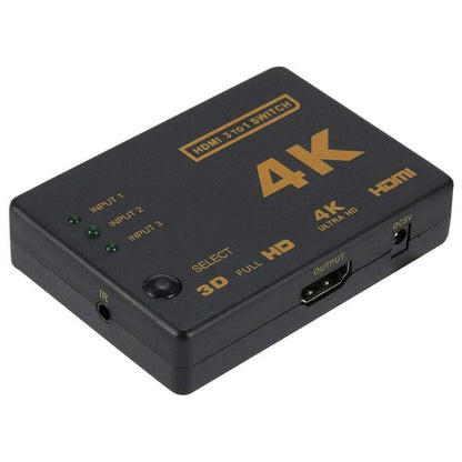 4K 3 เข้า 1 ออก HDMI Switcher พร้อมรีโมทคอนโทรล, 5 PCS/Set
