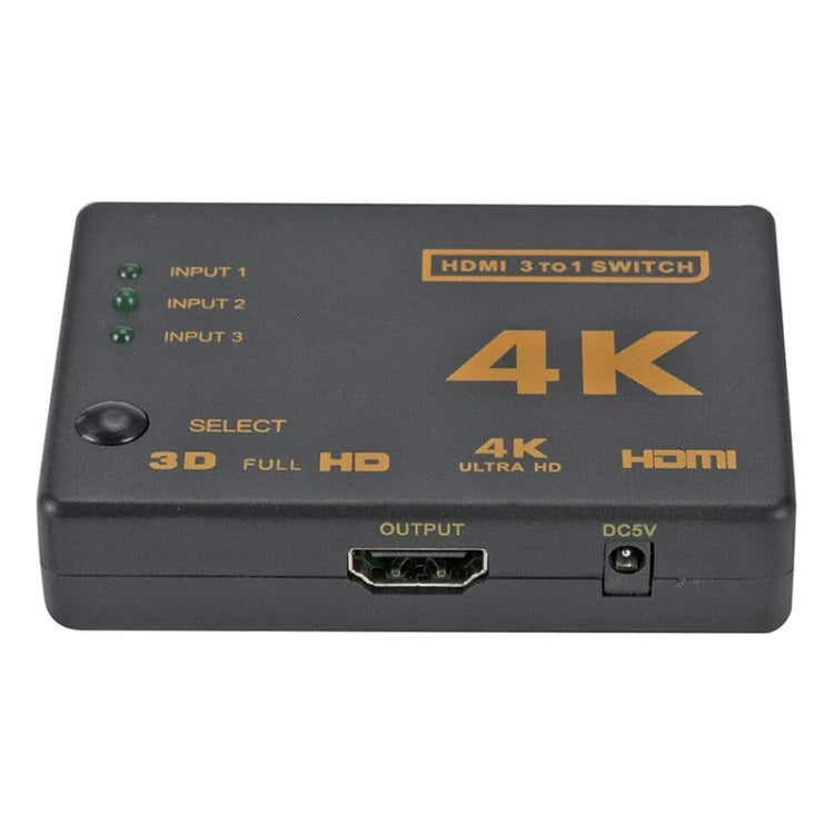 4K 3 เข้า 1 ออก HDMI Switcher พร้อมรีโมทคอนโทรล, 5 PCS/Set