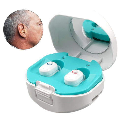 เครื่องช่วยฟัง TWS On-Ear Sound Amplifier พร้อมช่องชาร์จ, White, Black, Skin Color