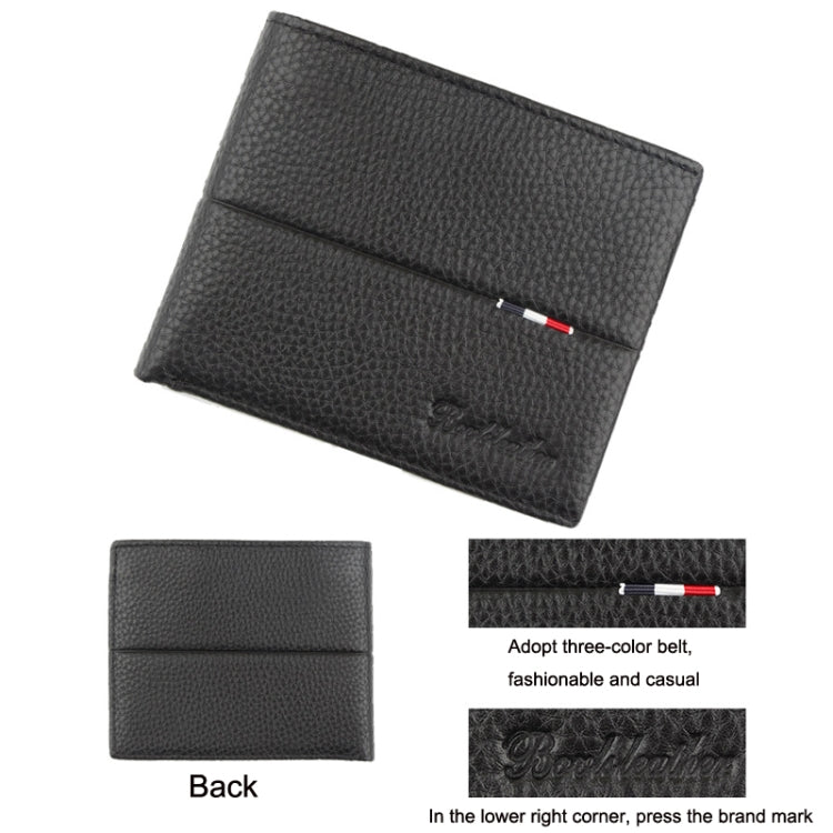 กระเป๋าใส่บัตรมัลติฟังก์ชั่นกระเป๋าสตางค์ RFID แบบสบาย ๆ สำหรับบุรุษ, Baweisi A-6595-1, Baweisi A-6556-1, Baweisi A-6502-1, Baweisi A-6598-1, Baweisi A-65112-1