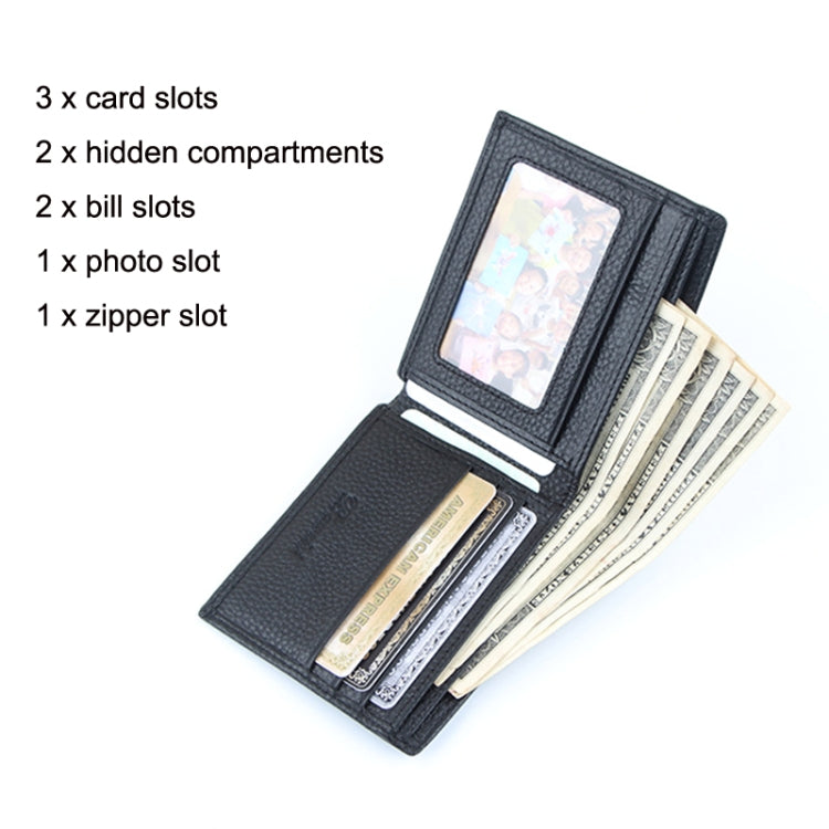 กระเป๋าใส่บัตรมัลติฟังก์ชั่นกระเป๋าสตางค์ RFID แบบสบาย ๆ สำหรับบุรุษ, Baweisi A-6595-1, Baweisi A-6556-1, Baweisi A-6502-1, Baweisi A-6598-1, Baweisi A-65112-1