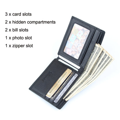 กระเป๋าใส่บัตรมัลติฟังก์ชั่นกระเป๋าสตางค์ RFID แบบสบาย ๆ สำหรับบุรุษ, Baweisi A-6595-1, Baweisi A-6556-1, Baweisi A-6502-1, Baweisi A-6598-1, Baweisi A-65112-1