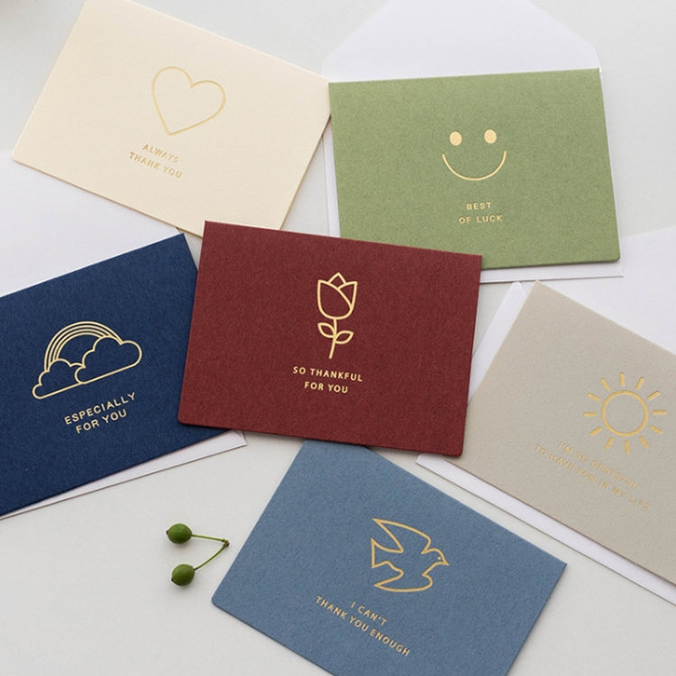 2 ชุด Bronzing Mother Day Birthday Card Wishes DIY Envelope Set, 6PCS/Set HK031, 6PCS/Set HK030, 6PCS/Set HK037, 6PCS/Set HK036, 6PCS/Set Live Like Summer Flowers