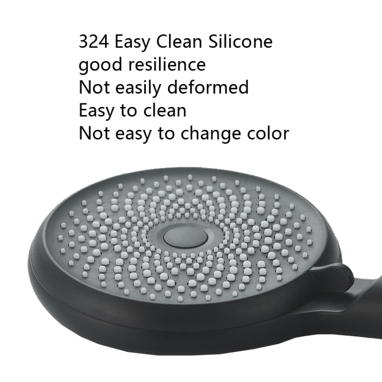 หัวฝักบัวซิลิโคนแบบใช้มือถือ Supercharged สไตล์:, White, Black, Silver, White+Soft Tube+Space Aluminum Seat, Black+Soft Tube+Space Aluminum Seat, Silver+Soft Tube+Space Aluminum Seat