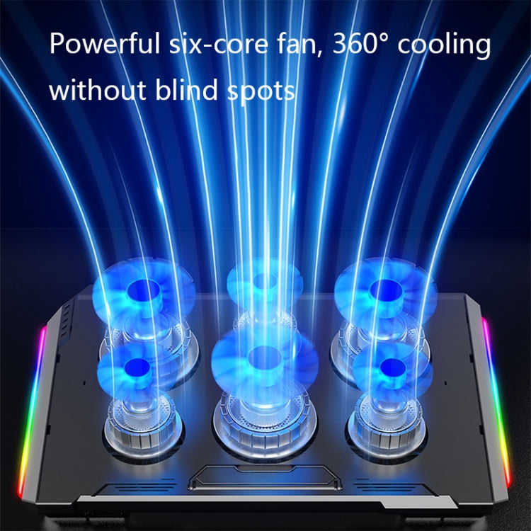 NUOXI Q9 RGB Lighting Effect แล็ปท็อปคูลเลอร์