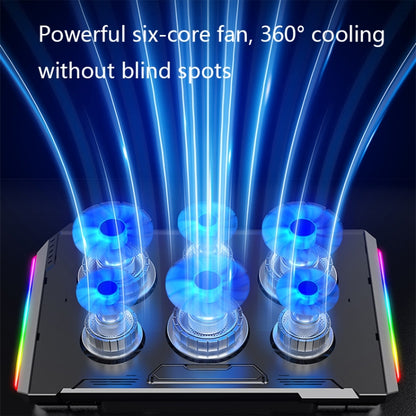 NUOXI Q9 RGB Lighting Effect แล็ปท็อปคูลเลอร์