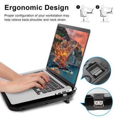 NUOXI M10 Dual USB แล็ปท็อปคูลเลอร์