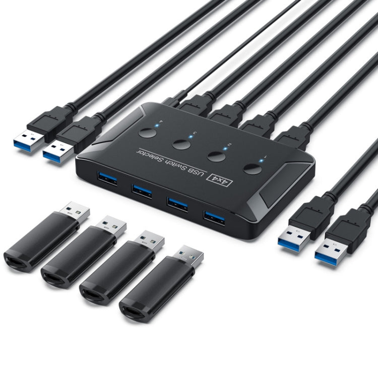 T29 USB3.0 Automatic 4 In 4 Out Switcher HUB การแชร์เครื่องพิมพ์