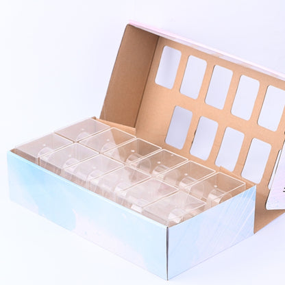 5 PCS กล่องใส่นาฬิกาสี่เหลี่ยมผืนผ้าโปร่งใสกล่องนาฬิกาอิเล็กทรอนิกส์แบบดึงออก, 5 PCS Watch Box