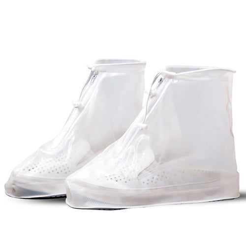 1 คู่ Rainy Outdoor Anti-Skid Waterproof Shoe Cover ฝาครอบรองเท้าใช้ซ้ำ ๆ หนา, S, M, L, XL, XXL, XXXL