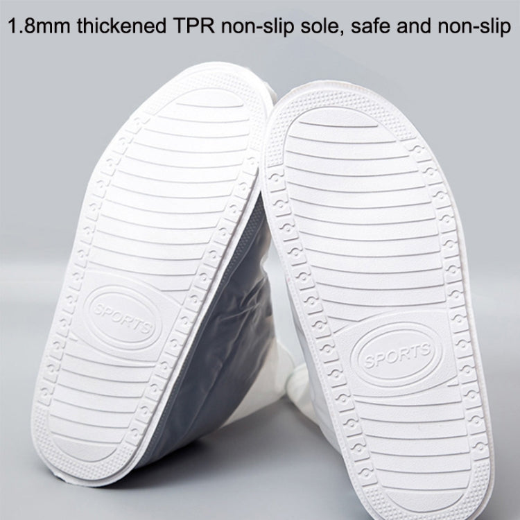 1 คู่ Rainy Outdoor Anti-Skid Waterproof Shoe Cover ฝาครอบรองเท้าใช้ซ้ำ ๆ หนา, S, M, L, XL, XXL, XXXL