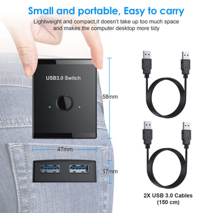 T25 2 In 1 USB3.0 สวิตช์สองทิศทางเครื่องพิมพ์ Sharer Splitter