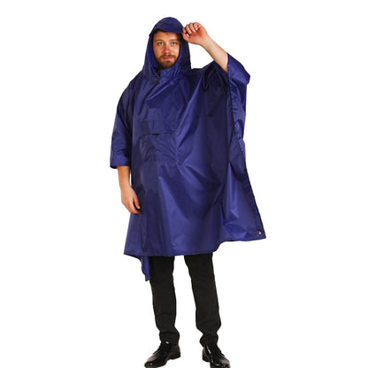 3 ใน 1 กระเป๋าเป้สะพายหลังเสื้อกันฝนปีนเขาเดินป่ากลางแจ้ง Rain Cape
