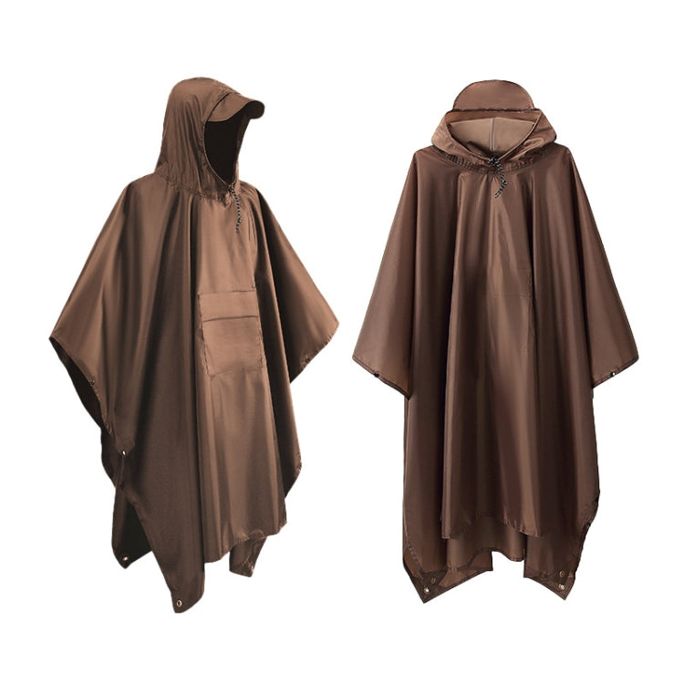 3 ใน 1 กระเป๋าเป้สะพายหลังเสื้อกันฝนปีนเขาเดินป่ากลางแจ้ง Rain Cape