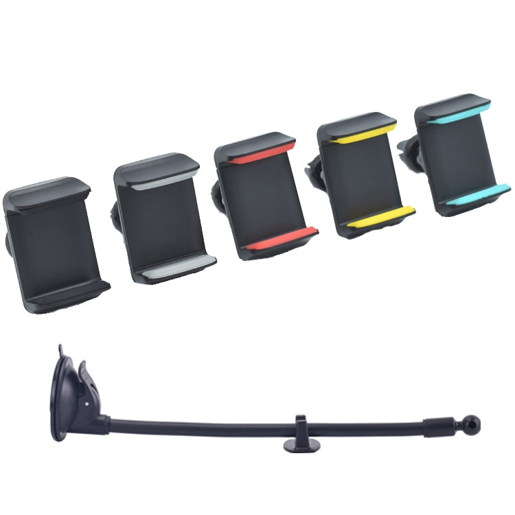 2 PCS Suction Cup Long Soft Hose Windshield Car Mobile Phone Clip Bracket