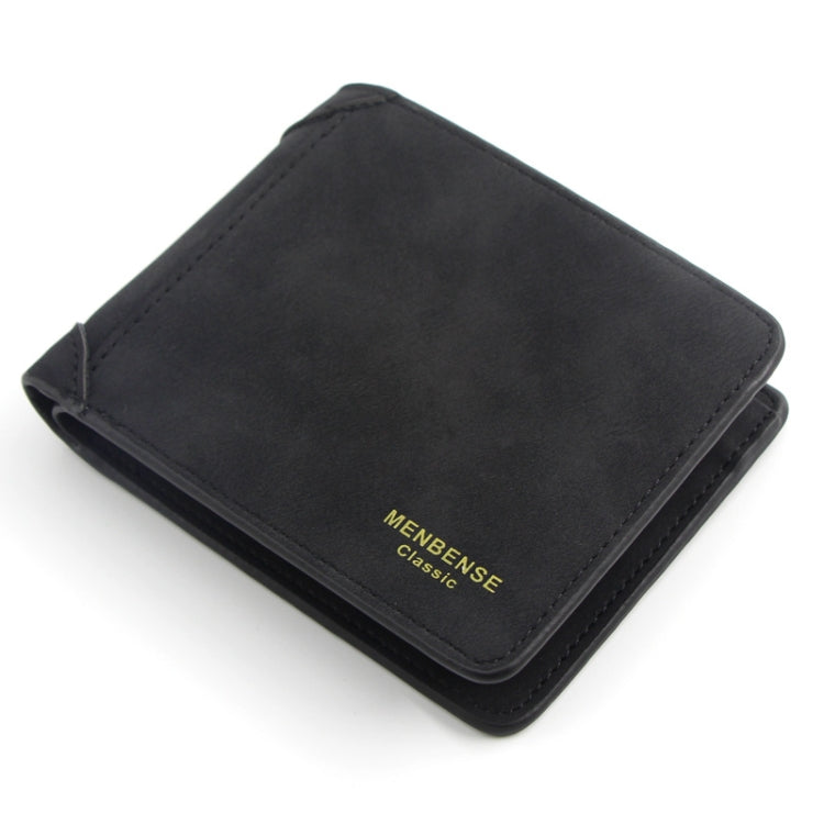 Menbense Matte Short Large Capacity Fashion Casual Adapter Male Wallet, สีเทาอ่อน, สีกรมท่า, สีดำ, Dark Gray, สีน้ำตาลอ่อน