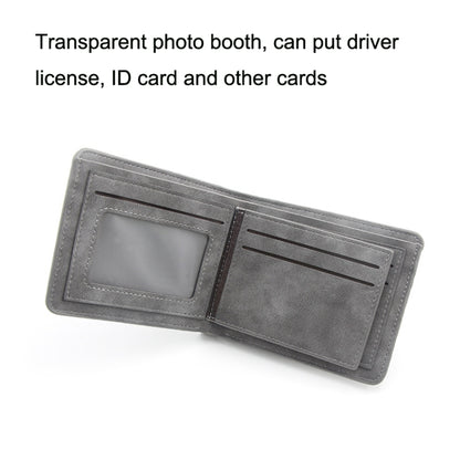 Menbense Matte Short Large Capacity Fashion Casual Adapter Male Wallet, สีเทาอ่อน, สีกรมท่า, สีดำ, Dark Gray, สีน้ำตาลอ่อน