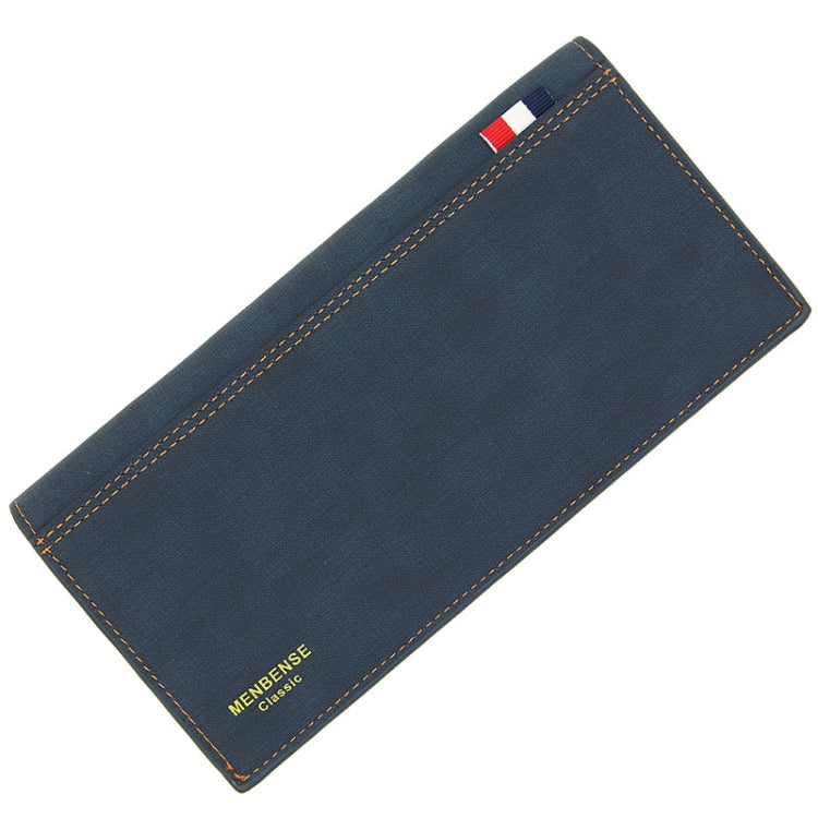 MenBense Matt Male Wallet Long Fashion Large Capacity Male Wallet, สีกรมท่า, สีดำ, สีน้ำตาลเข้ม, สีน้ำตาลอ่อน