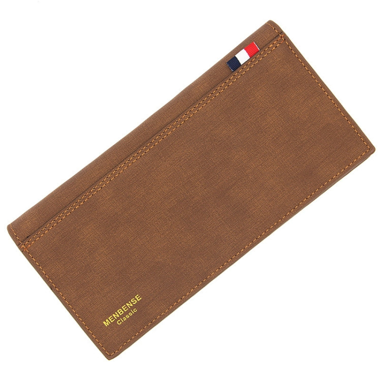 MenBense Matt Male Wallet Long Fashion Large Capacity Male Wallet, สีกรมท่า, สีดำ, สีน้ำตาลเข้ม, สีน้ำตาลอ่อน
