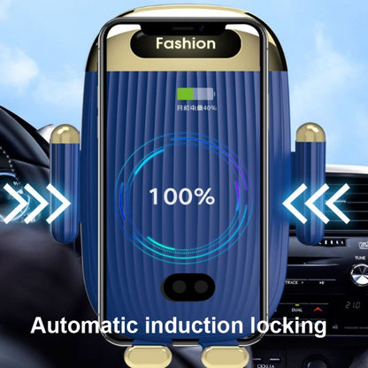 S18 15W Car Wireless Charger ที่วางโทรศัพท์, Black, Red, Blue, Green, Black With Suction Cup Bracket, Red  With Suction Cup Bracket, Blue  With Suction Cup Bracket, Green  With Suction Cup Bracket