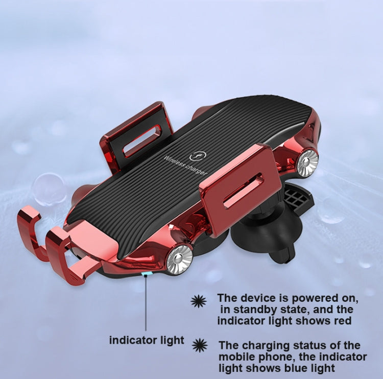 X343 15W Car Wireless Charger ที่วางโทรศัพท์แบบถ้วยดูดแบบเหนี่ยวนำอัจฉริยะ