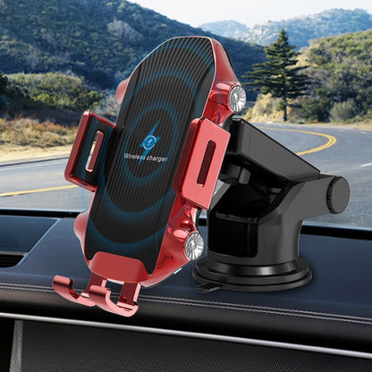 X343 15W Car Wireless Charger ที่วางโทรศัพท์แบบถ้วยดูดแบบเหนี่ยวนำอัจฉริยะ