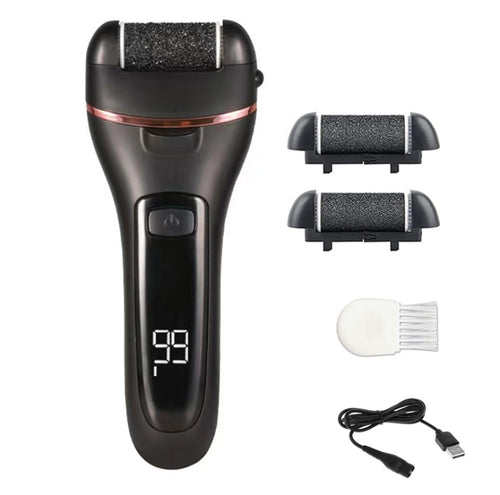 เครื่องเจียรเท้าไฟฟ้าจอแสดงผลแบบดิจิตอลลอกเล็บเท้าแบบชาร์จไฟได้, Black