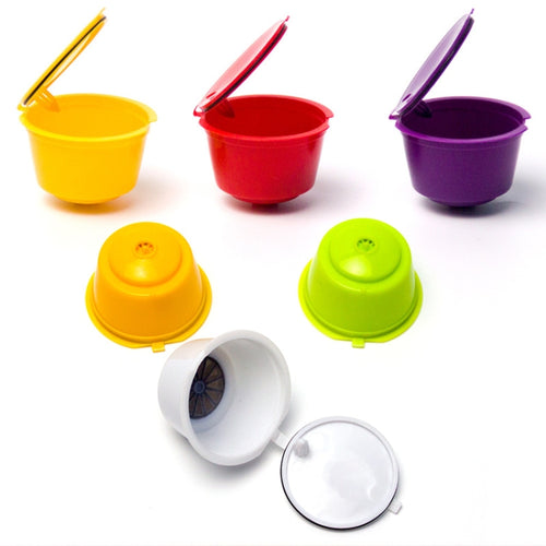 2 ชุดถ้วยกรองกาแฟแคปซูลสำหรับเครื่องชงกาแฟ Dolce Gusto, Color Random Delivery