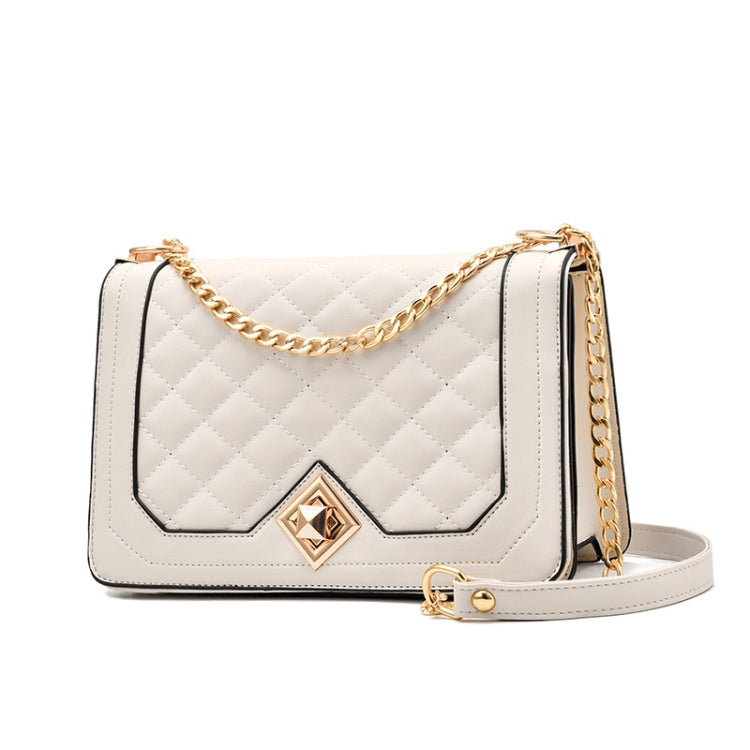 6382 กระเป๋าสายโซ่สี่เหลี่ยมขนมเปียกปูนสะพายไหล่ข้างเดียว, 6382 (White), 6382 (Khaki), 6382 (Light Grey), 6382 (Black), 6382 (Light Green), 6382 (Pink), 6382 (Dark Red)