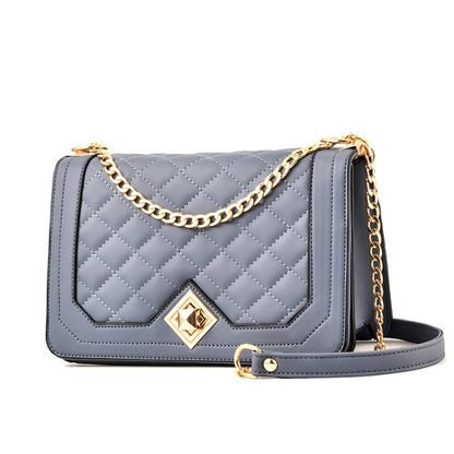 6382 กระเป๋าสายโซ่สี่เหลี่ยมขนมเปียกปูนสะพายไหล่ข้างเดียว, 6382 (White), 6382 (Khaki), 6382 (Light Grey), 6382 (Black), 6382 (Light Green), 6382 (Pink), 6382 (Dark Red)