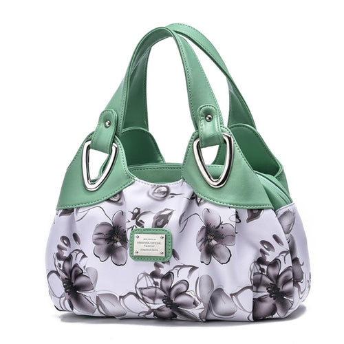 722 กระเป๋าถือสตรีหนังนิ่ม, Green handle Lily, Green Handle Rose, White Handle Green Flower, White Handle Red Flower, White Handle Purple Flower, Black Handle Green Flower, Black Handle Red Flower, Black Handle Purple Flower, White Handle Red Rose     ...