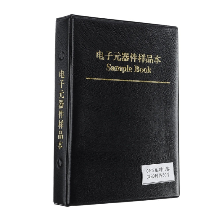 0402 หนังสือตัวอย่างชิ้นส่วนอิเล็กทรอนิกส์ตัวเก็บประจุ SMD
