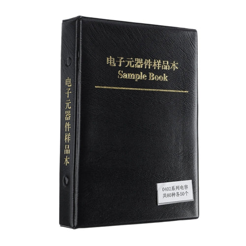 0402 หนังสือตัวอย่างชิ้นส่วนอิเล็กทรอนิกส์ตัวเก็บประจุ SMD