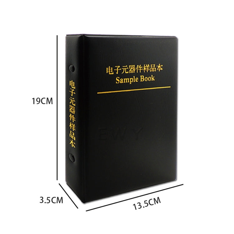 0402 หนังสือตัวอย่างชิ้นส่วนอิเล็กทรอนิกส์ตัวเก็บประจุ SMD