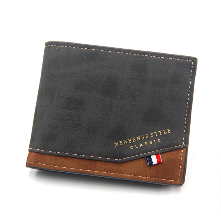 Menbense Hot Stamping Hinge Short Matte Multi-Card กระเป๋าสตางค์ชายความจุขนาดใหญ่, D3301-4 Black, D3301-4 Light Brown, D3301-4 Dark Brown, D3301-5 Black, D3301-5 Light Brown, D3301-5 Dark Brown