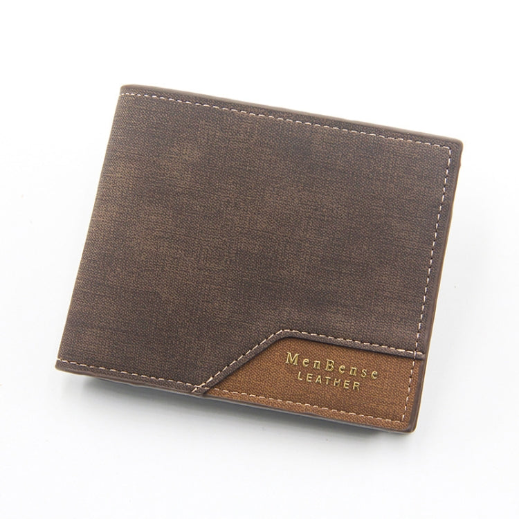 Menbense Hot Stamping Hinge Short Matte Multi-Card กระเป๋าสตางค์ชายความจุขนาดใหญ่, D3301-4 Black, D3301-4 Light Brown, D3301-4 Dark Brown, D3301-5 Black, D3301-5 Light Brown, D3301-5 Dark Brown