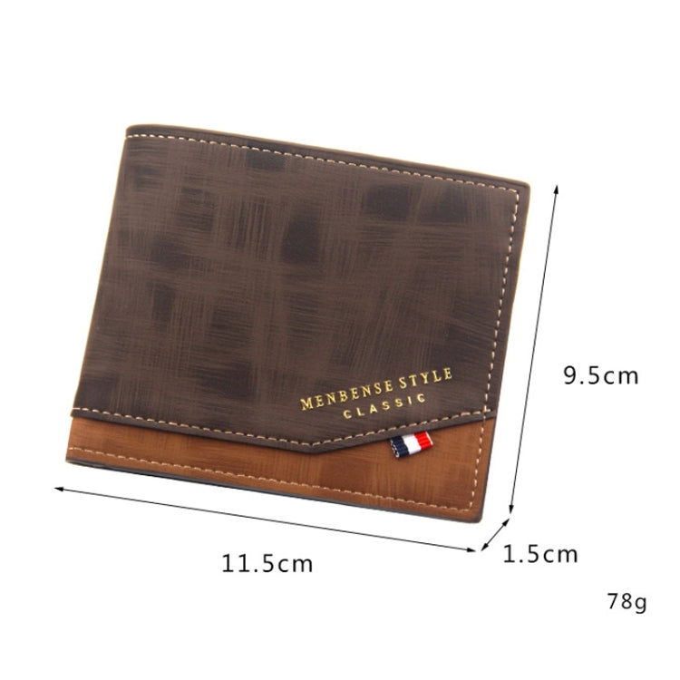 Menbense Hot Stamping Hinge Short Matte Multi-Card กระเป๋าสตางค์ชายความจุขนาดใหญ่, D3301-4 Black, D3301-4 Light Brown, D3301-4 Dark Brown, D3301-5 Black, D3301-5 Light Brown, D3301-5 Dark Brown