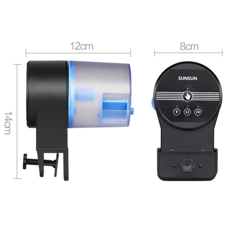 SUNSUN Smart Timing เครื่องให้อาหารตู้ปลาอัตโนมัติ, AK-01S, AK-02 USB, AK-03 WIFI