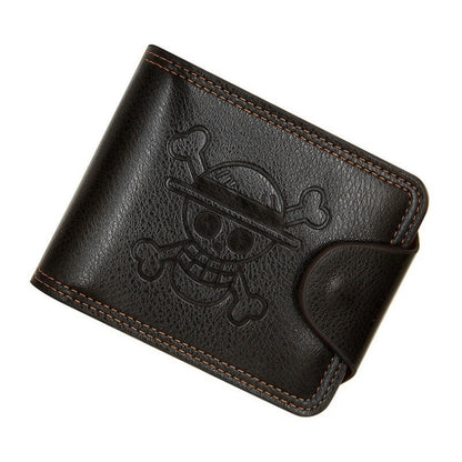MenBense Men Multi-Card 2 Fold Short Wallet กระเป๋าใส่บัตร, สีดำ, สีน้ำตาล