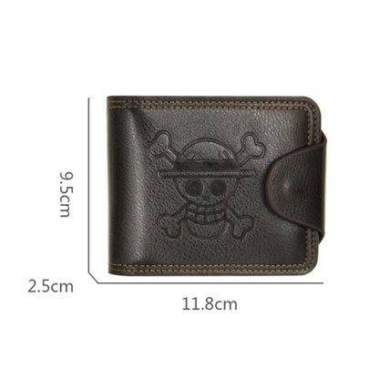 MenBense Men Multi-Card 2 Fold Short Wallet กระเป๋าใส่บัตร, สีดำ, สีน้ำตาล