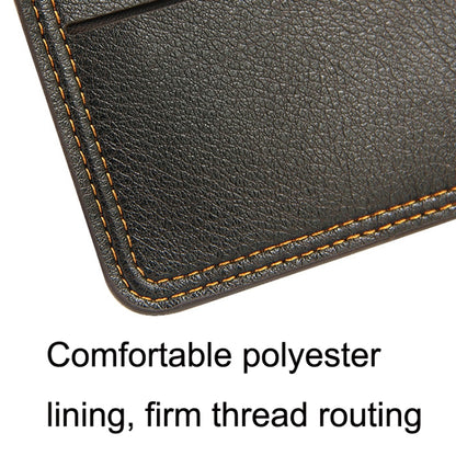 MenBense Men Multi-Card 2 Fold Short Wallet กระเป๋าใส่บัตร, สีดำ, สีน้ำตาล