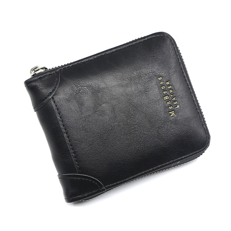 Menbense Casual Fashion ความจุขนาดใหญ่ Multi-Card Retro Zipper Wallet, สีดำ, สีน้ำตาลเข้ม, สีน้ำตาลอ่อน