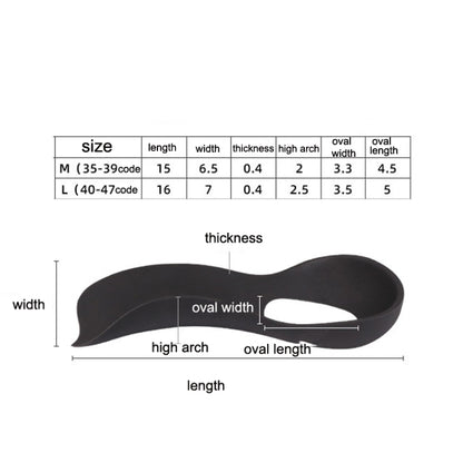 โบว์เท้าแบน 2 คู่แก้ไข XO Leg Orthopedic Insole, ขนาด:, M (White), L (White), M (Black), L (Black)