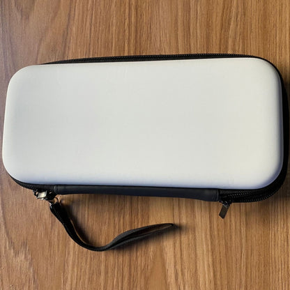 เกมคอนโซล Crystal Shell Remote Sensing Cap ชุดถุงเก็บฟิล์มนิรภัยสำหรับคอนโซล Switch OLED, Storage Bag+Crystal Case+Rocker Capx6+Tempered Film, White Storage Bag 14 In 1(Hand Rope), White Storage Bag 16 In 1