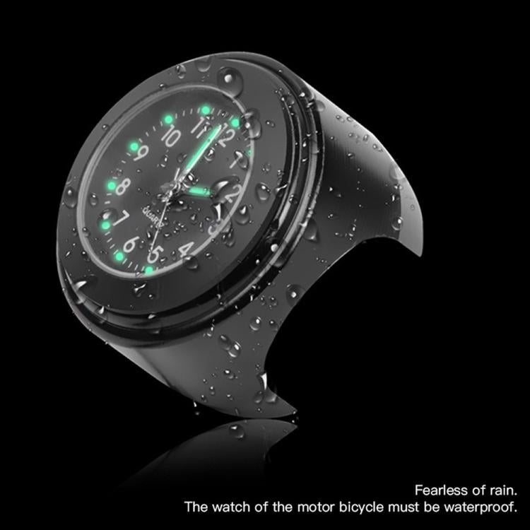 นาฬิกามือจับรถจักรยานยนต์ชุบอลูมิเนียมอัลลอยด์, Clock Silver Shell Black Background, Clock Silver Shell White Background, Clock Black Shell White Background, Clock Black Shell Black Background