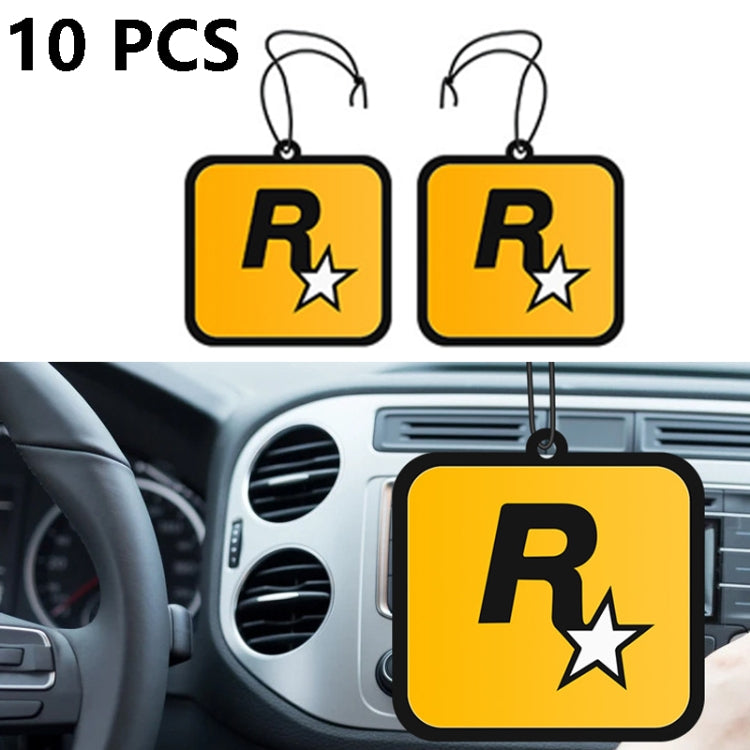 จี้น้ำหอมติดรถยนต์ 10 ชิ้น, R Star