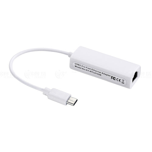 การ์ดเครือข่าย Type-C/USB-C ที่ปราศจากไดรเวอร์ 100M, Type-C