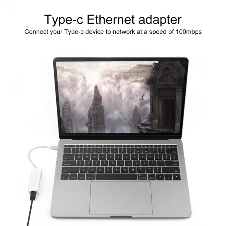 การ์ดเครือข่าย Type-C/USB-C ที่ปราศจากไดรเวอร์ 100M, Type-C
