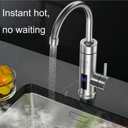 ครัวในครัวเรือนก๊อกน้ำร้อนไฟฟ้า EU Plug สไตล์:, Stainless Steel Type, Stainless Steel Universal Pipe Type