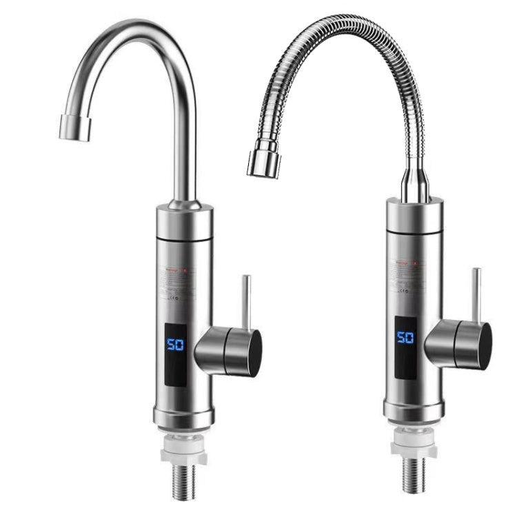 ครัวในครัวเรือนก๊อกน้ำร้อนไฟฟ้า EU Plug สไตล์:, Stainless Steel Type, Stainless Steel Universal Pipe Type